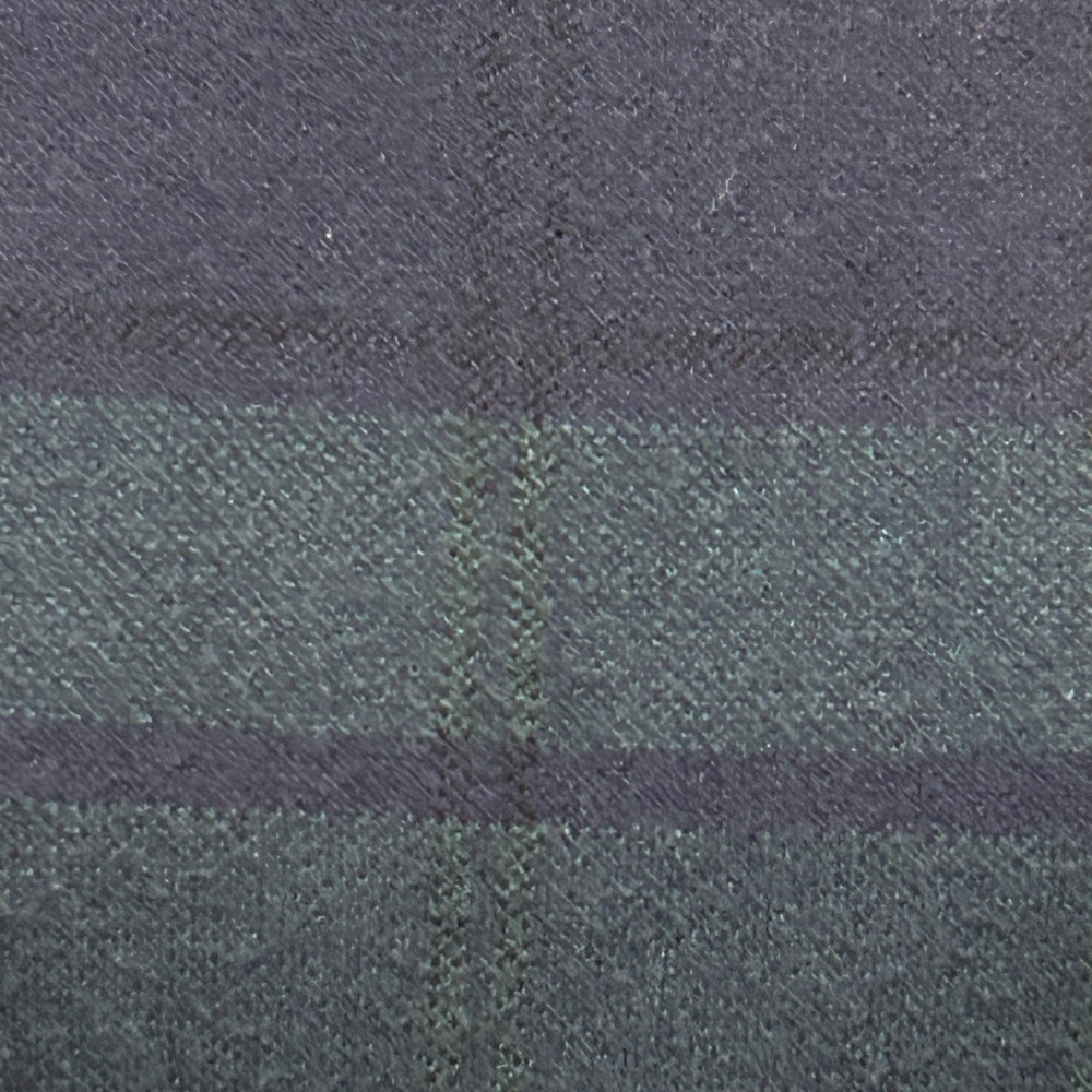 Tahari | Size Medium Navy/Green Plaid Top - Picture 3 of 6